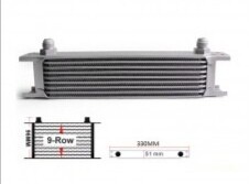 Öljyn jäähdytin 9-rivinen