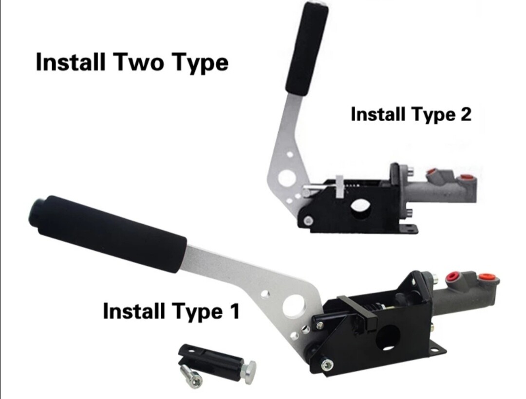 Hydrauli käsijarru. Musta