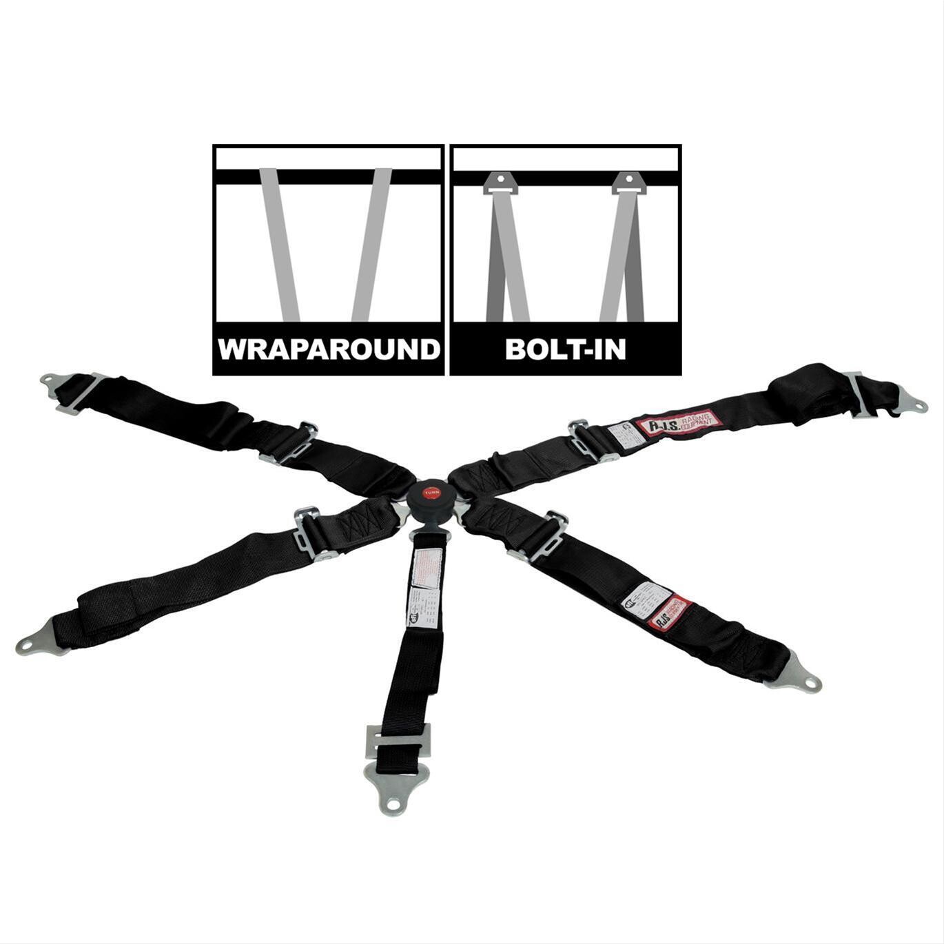 Turvavyöt, Musta. SFI 16.1 camlock