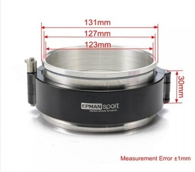 V band clamp alumiini 5"quick release