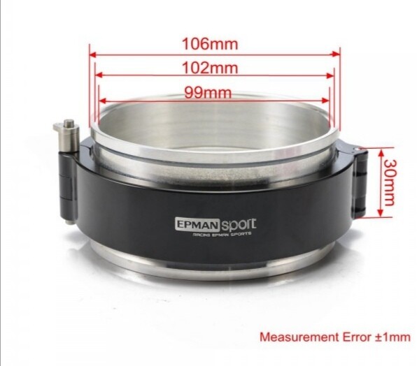 V band clamp alumiini 4"quick release