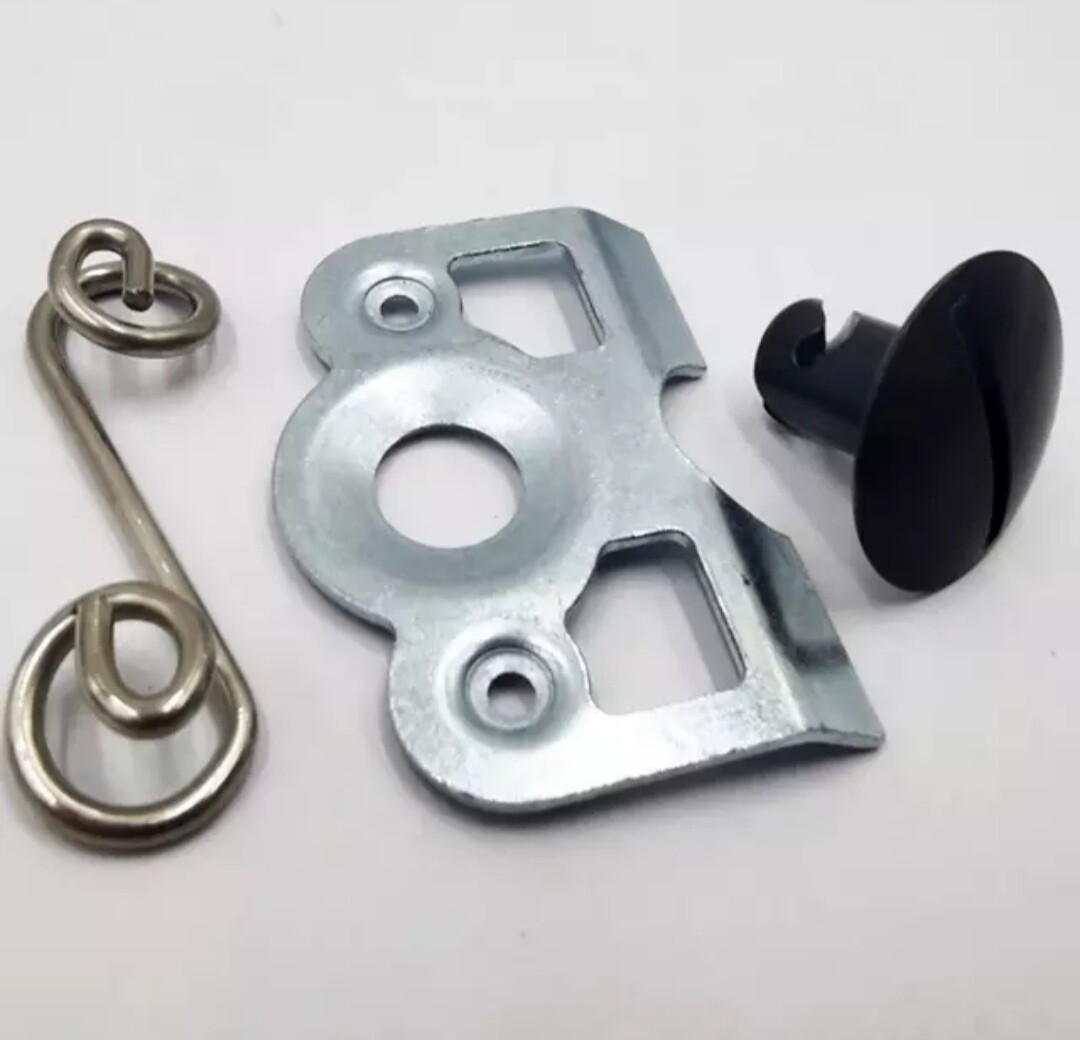 7/16*500' kupu dzus, musta+jousi ja kiinnike