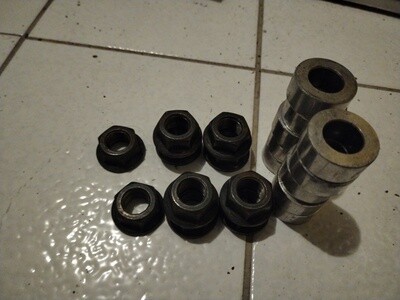 5/8 vannemutteri +15mm aluslevyt 5/8 vannemutteri +15mm aluslevyt