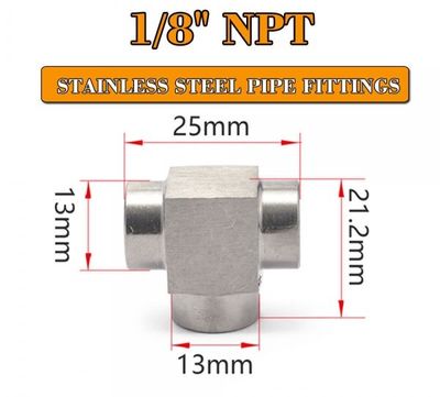 T liitin 1/8 sisäkierre