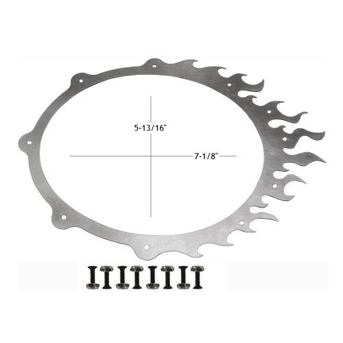 7-1/8 in. x 5-13/16 in. Flame Aluminum pakoputken kehys 7-1/8 in. x 5-13/16 in. Flame Aluminum pakoputken kehys