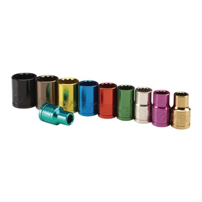 12 kulmainen hylsysarja, 1/2" sae
