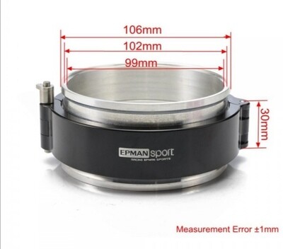 V band clamp alumiini 4"quick release