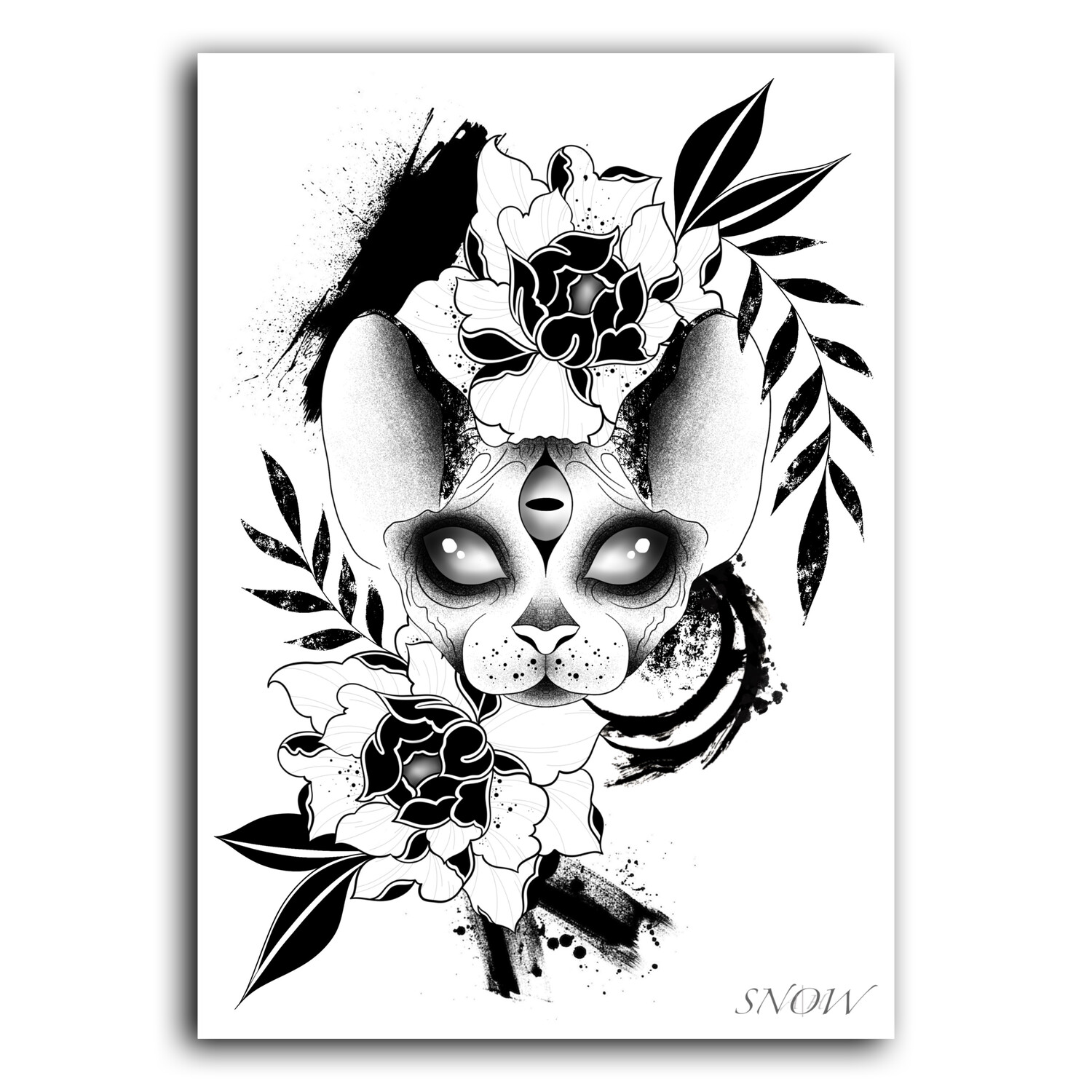 Sphynx Print