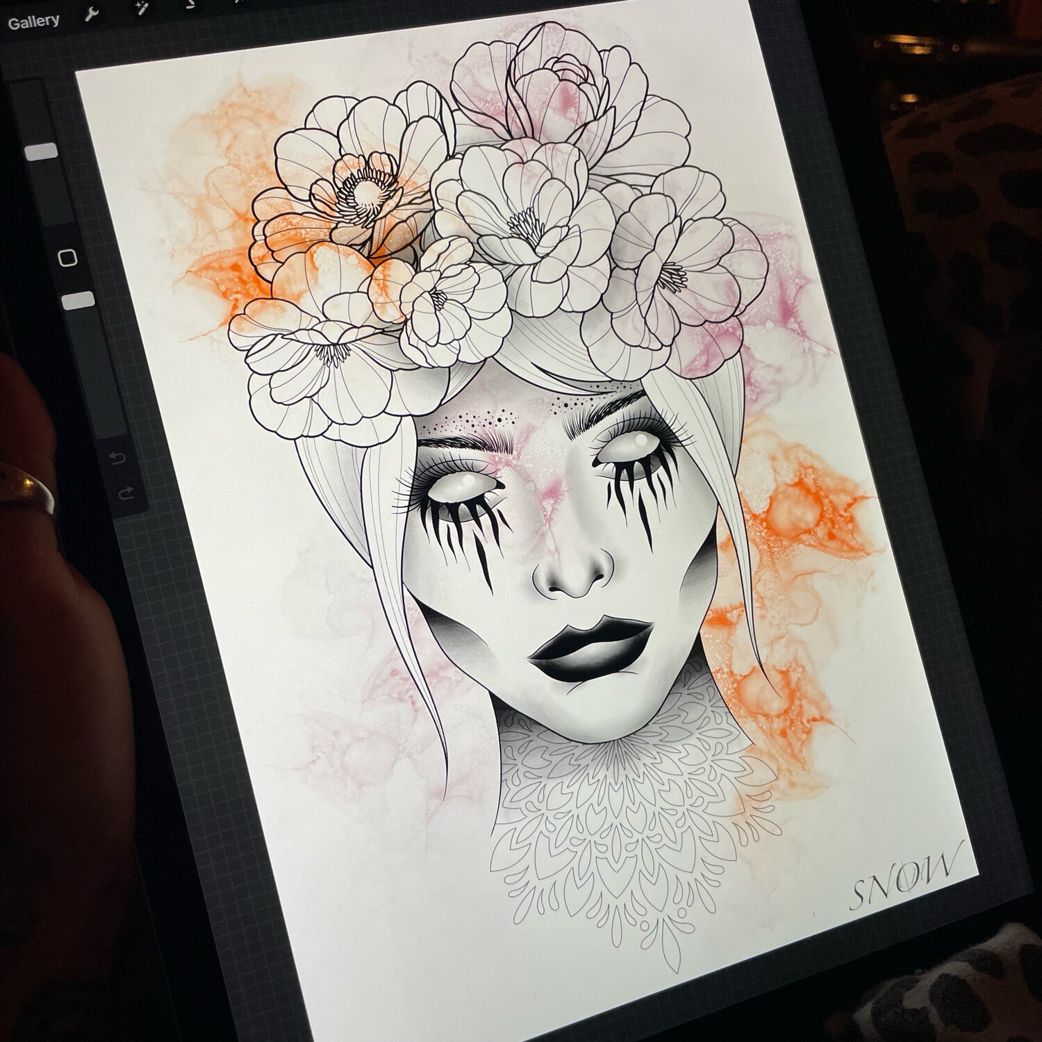 Floral Lady Print