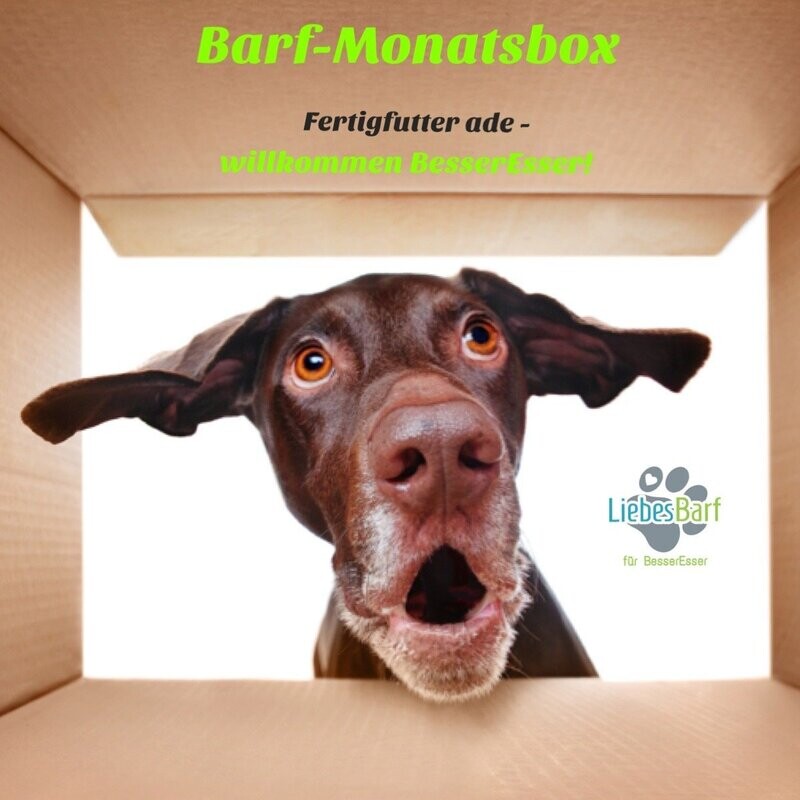 BARF Monatsbox 4 - für Hunde von 20-24 kg BARF Monatsbox 4 - für Hunde von 20-24 kg