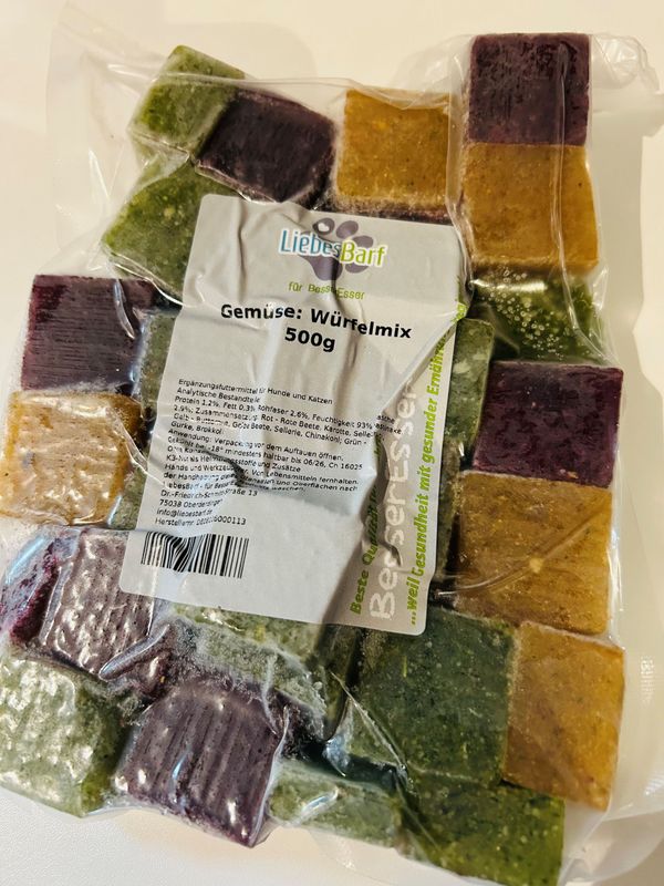 Bunter Gemüse Mix - 500g in Würfel