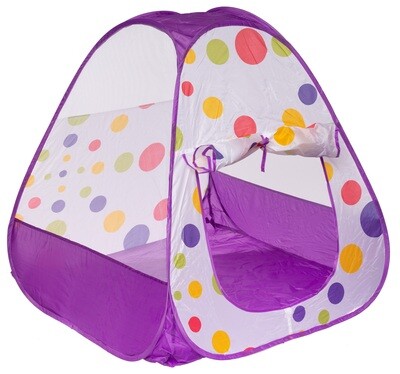Палатка детская Пирамидка Игрокат Иглу бело-фиолетовая