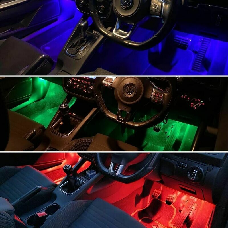 BMW Coloured LED footwell lights