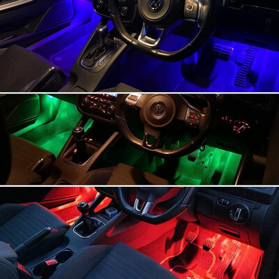 Mercedes Coloured LED footwell lights
