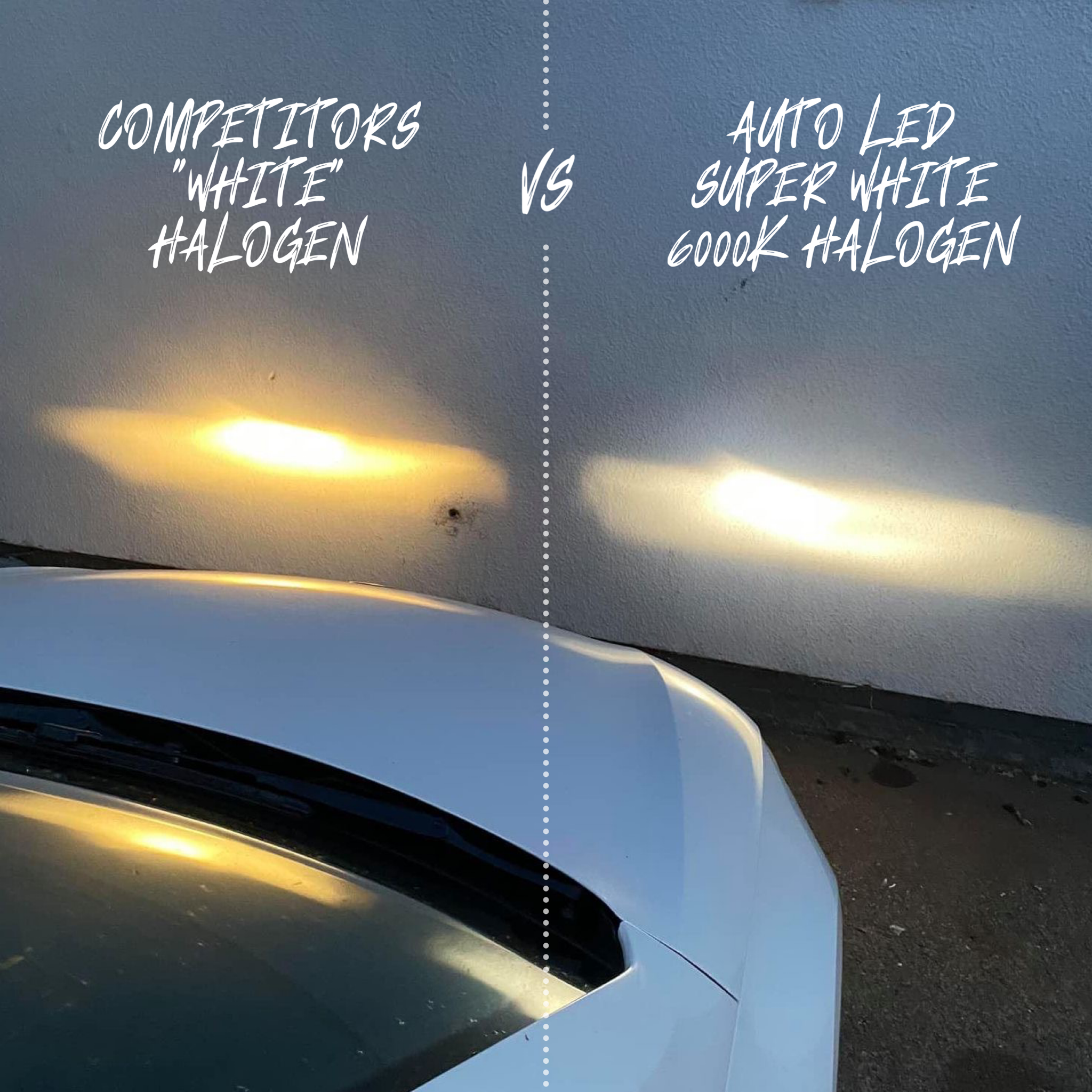 White halogen headlights online