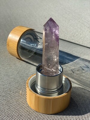 Crystal Activated Water Bottle - Amethyst Crystal Activated Water Bottle - Amethyst