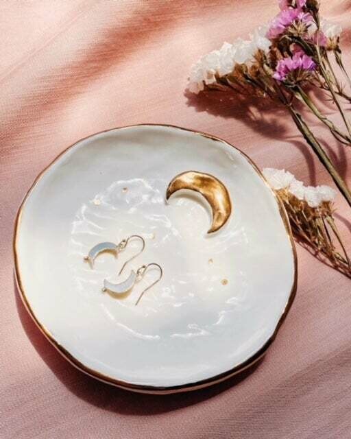 Luna Ring Dish - Gold