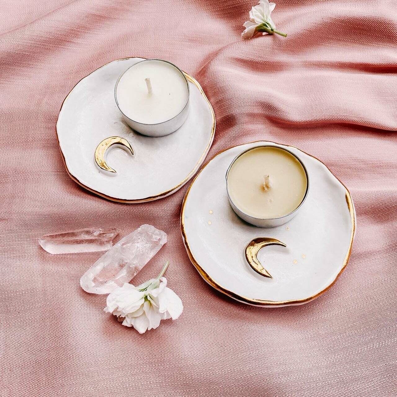 Luna Tea-light Holder - Gold