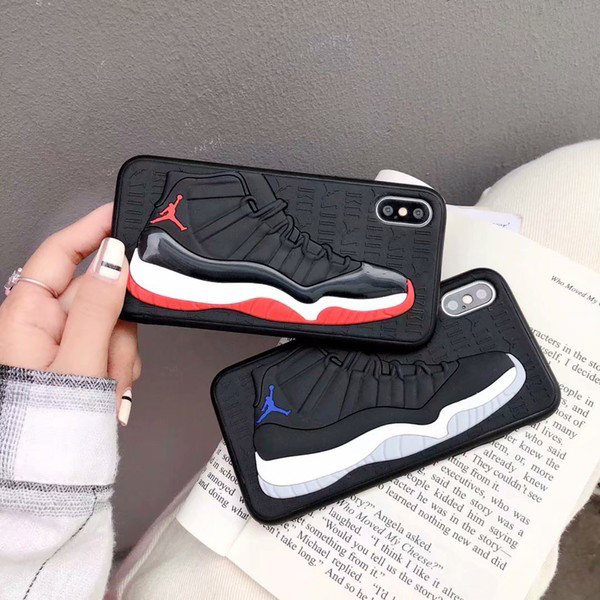 Matte Silicone 3D Basketball Shoes Pattern Phone Cover Sports Rubber Frosted Case For iPhone XS Max