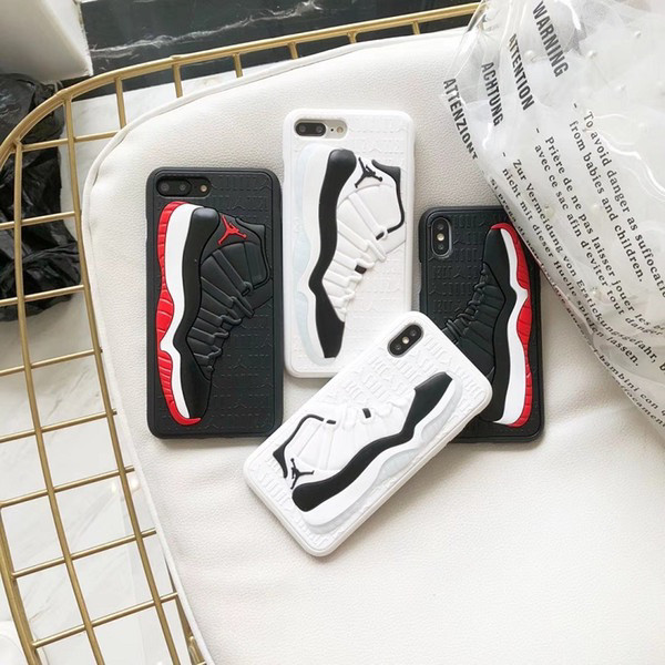 Matte Silicone 3D Basketball Shoes Pattern Phone Cover Sports Rubber Frosted Back Case For 6/6s/7/8