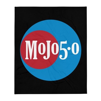 Mojo 5-0 Radio Logo Throw Blanket