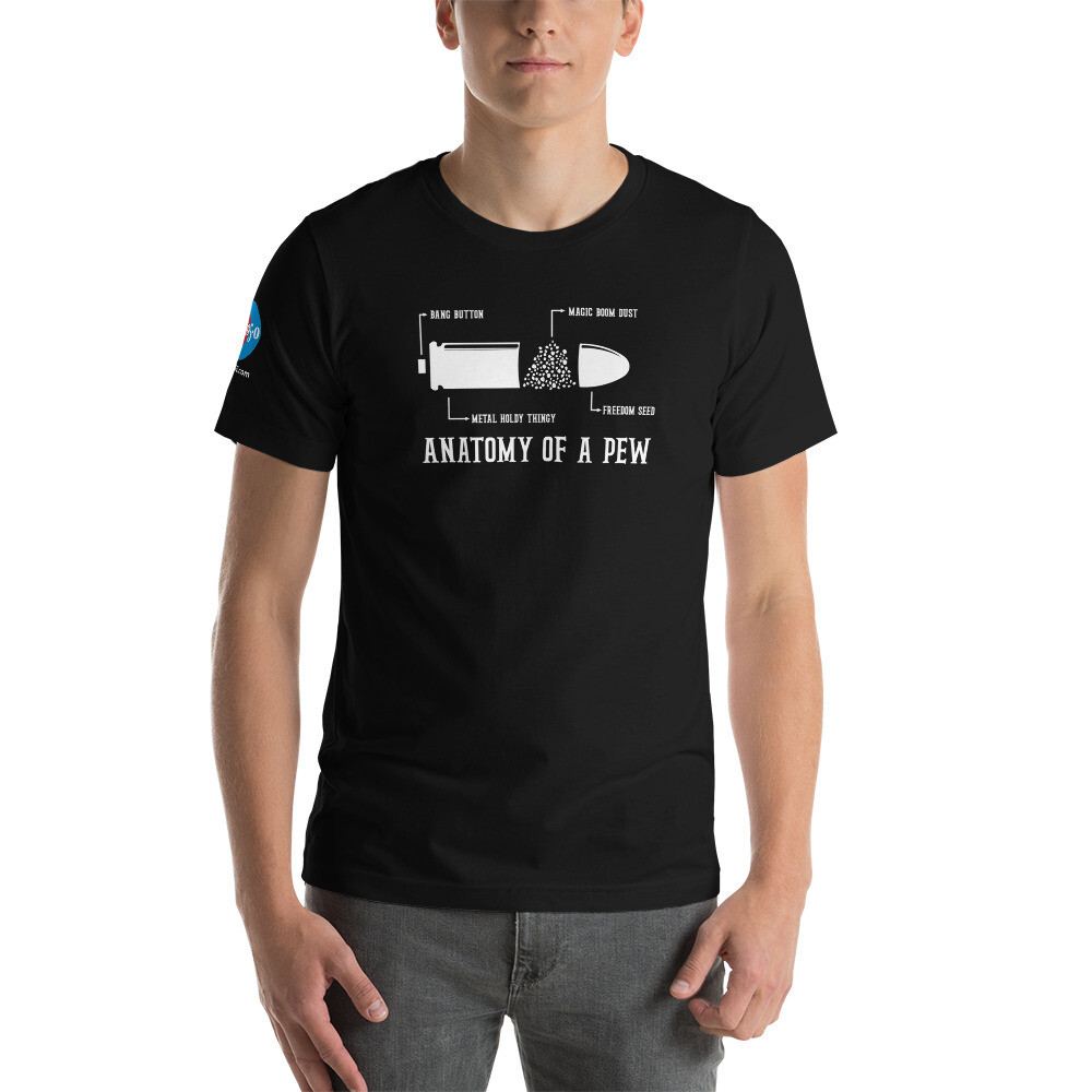 Mojo 5-0 Anatomy of a Pew Logo Unisex t-shirt