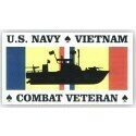 COMBAT VETERAN Window Sticker-EXTERIOR