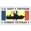 COMBAT VETERAN Window Sticker-INTERIOR