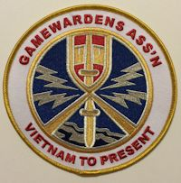 11&quot; PATCH GAMEWARDENS ASSN VIETNAM TO PRESENT