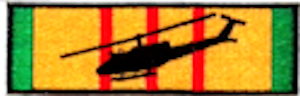 HUEY SILHOUETTE ON VIETNAM SERVICE RIBBON