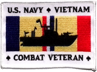 U.S. NAVY VIETNAM COMBAT VETERAN PATCH