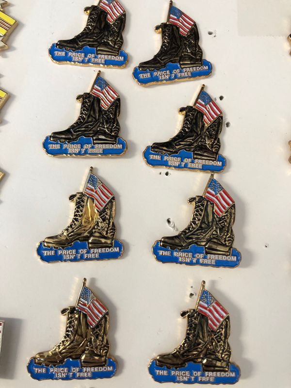 Price of Freedom isn&#39;t free Boots &amp; Flag pin