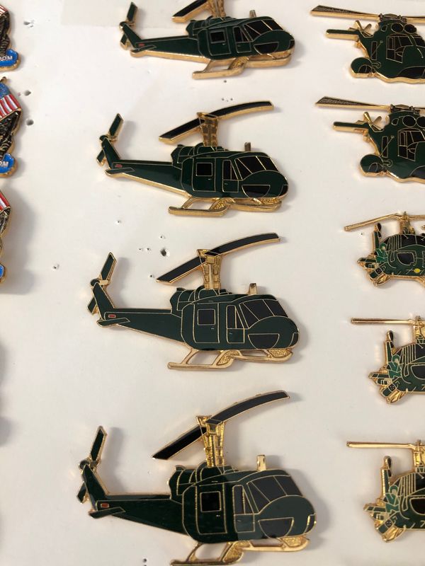 Helicopter Pin Side view