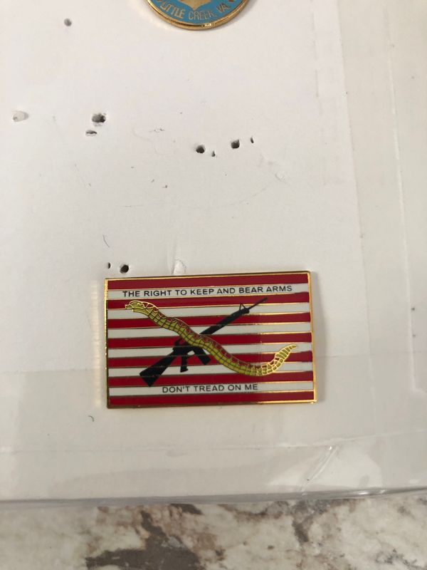 The right to keep and bear arms pin -large