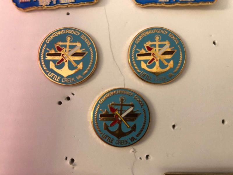 Counterinsurgency School Little Creek pin