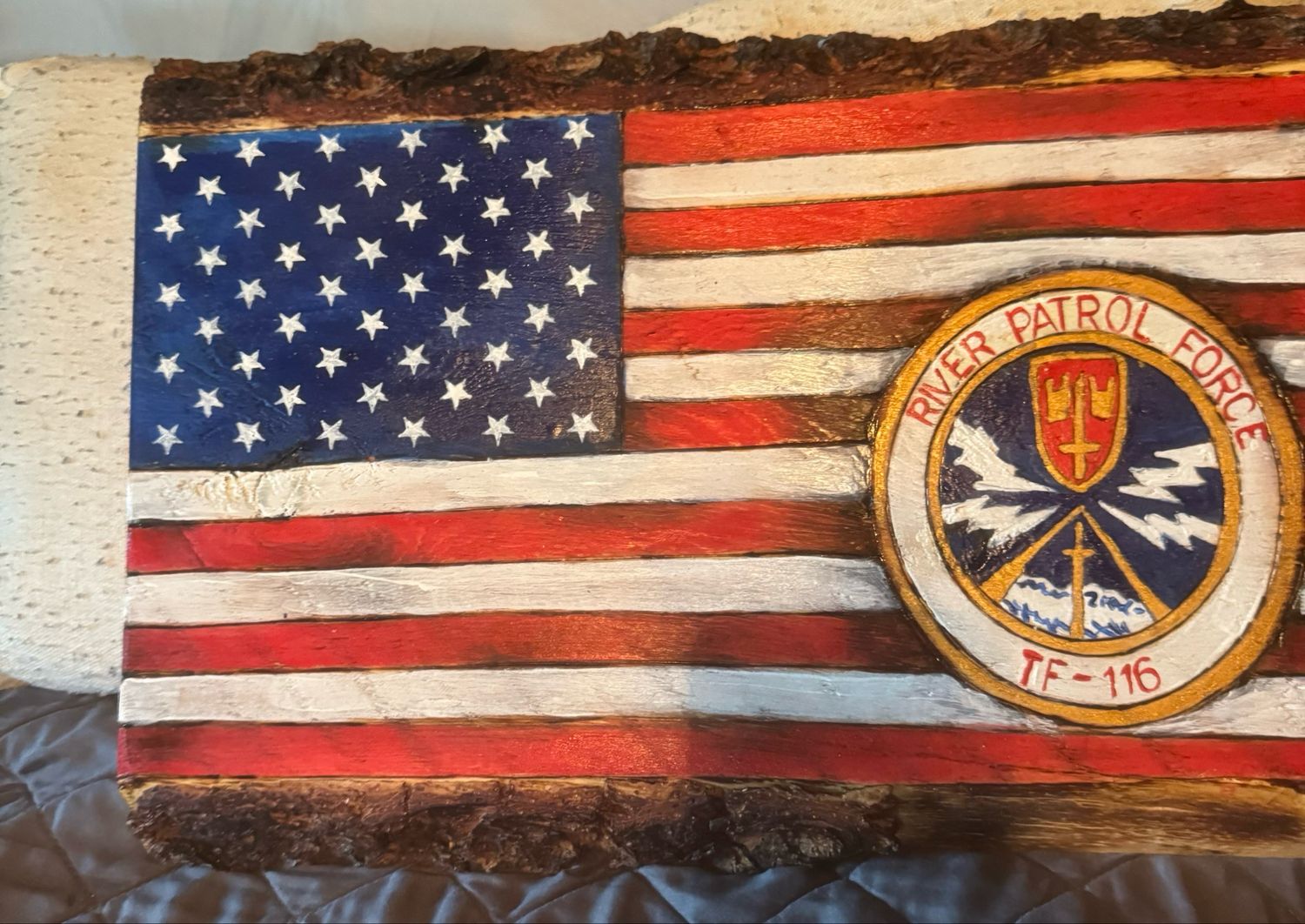 Hand Crafted Flag River Patrol Force