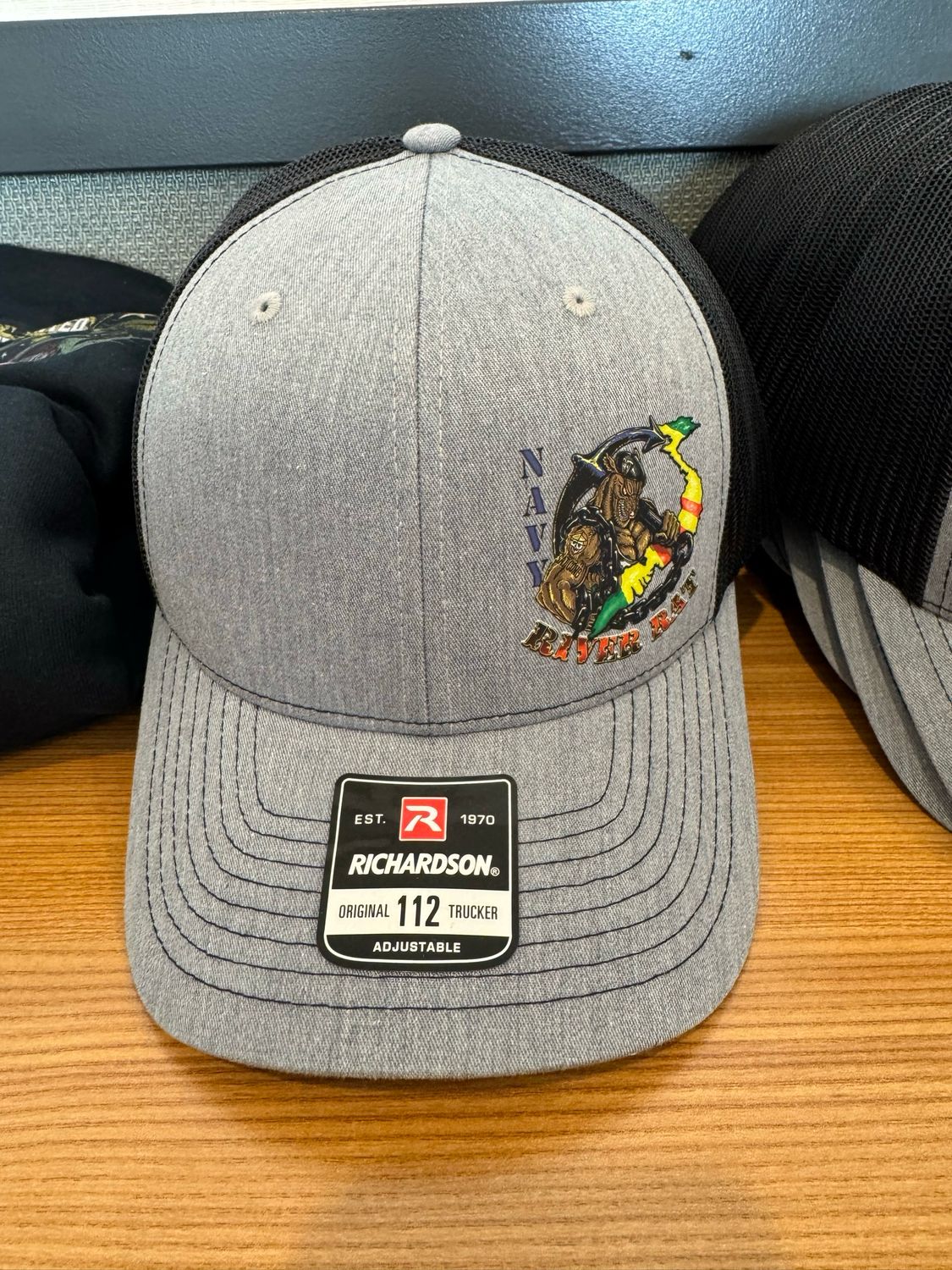 Navy River Rat ball cap - Logo To Left