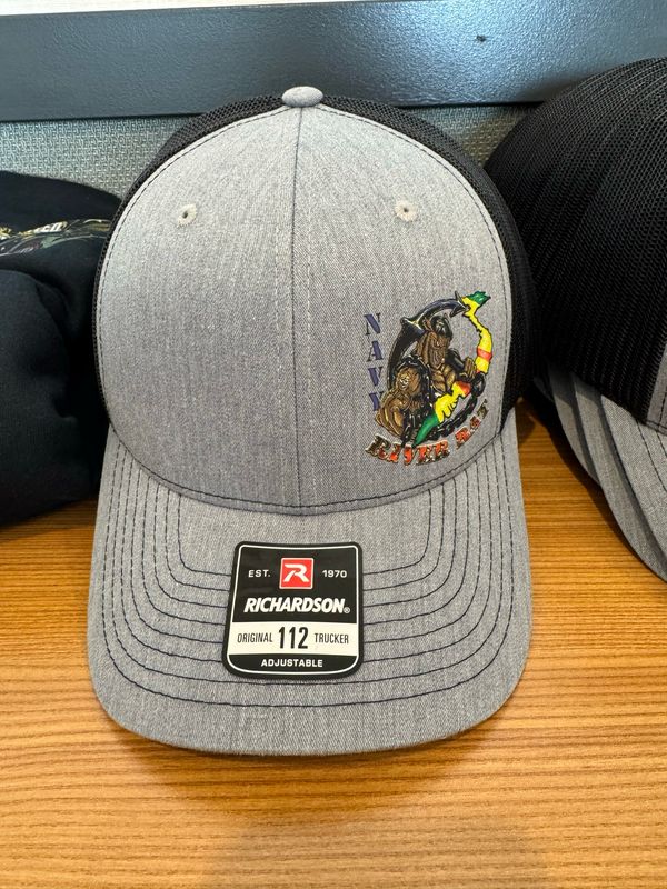 Navy River Rat ball cap - Logo To Left