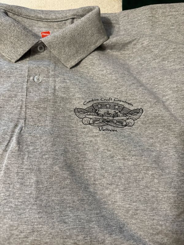 Combat Craft Crewman Collared Grey Shirt - Size Large