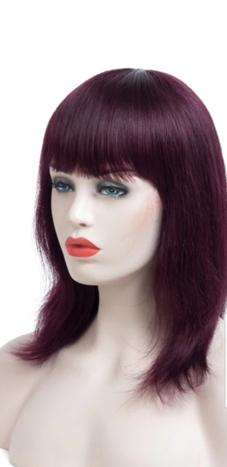 100% straight human hair for Women 10inches