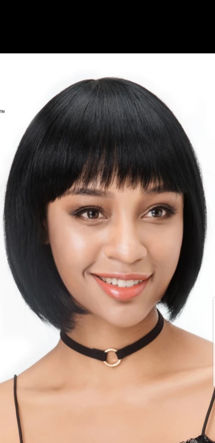 Short bob with bangs 8inches