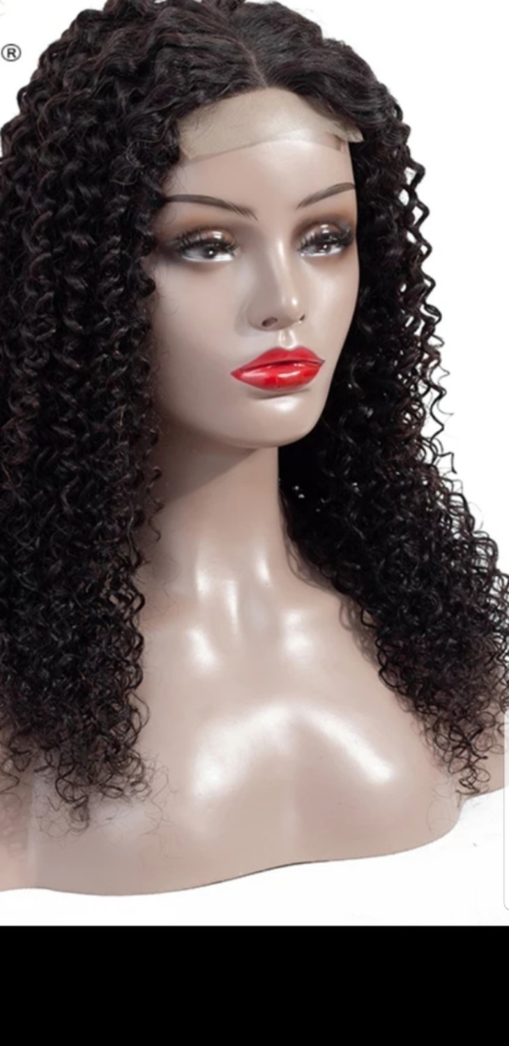 Brazillian Remy kinky wig, full lace frontal 16inches