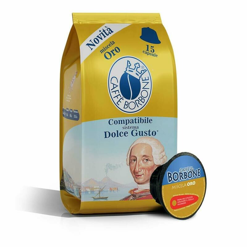 15 Capsule Caffè Borbone Miscela Oro Dolce Gusto 15 Capsule Caffè Borbone Miscela Oro Dolce Gusto
