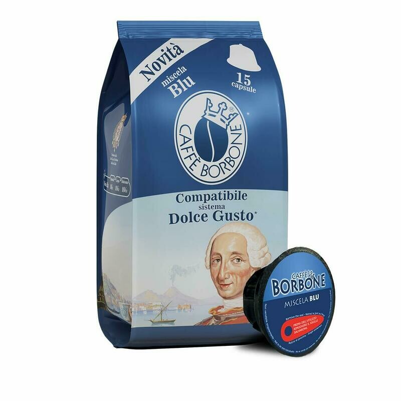 15 Capsule Caffè Borbone Miscela Blu Dolce Gusto