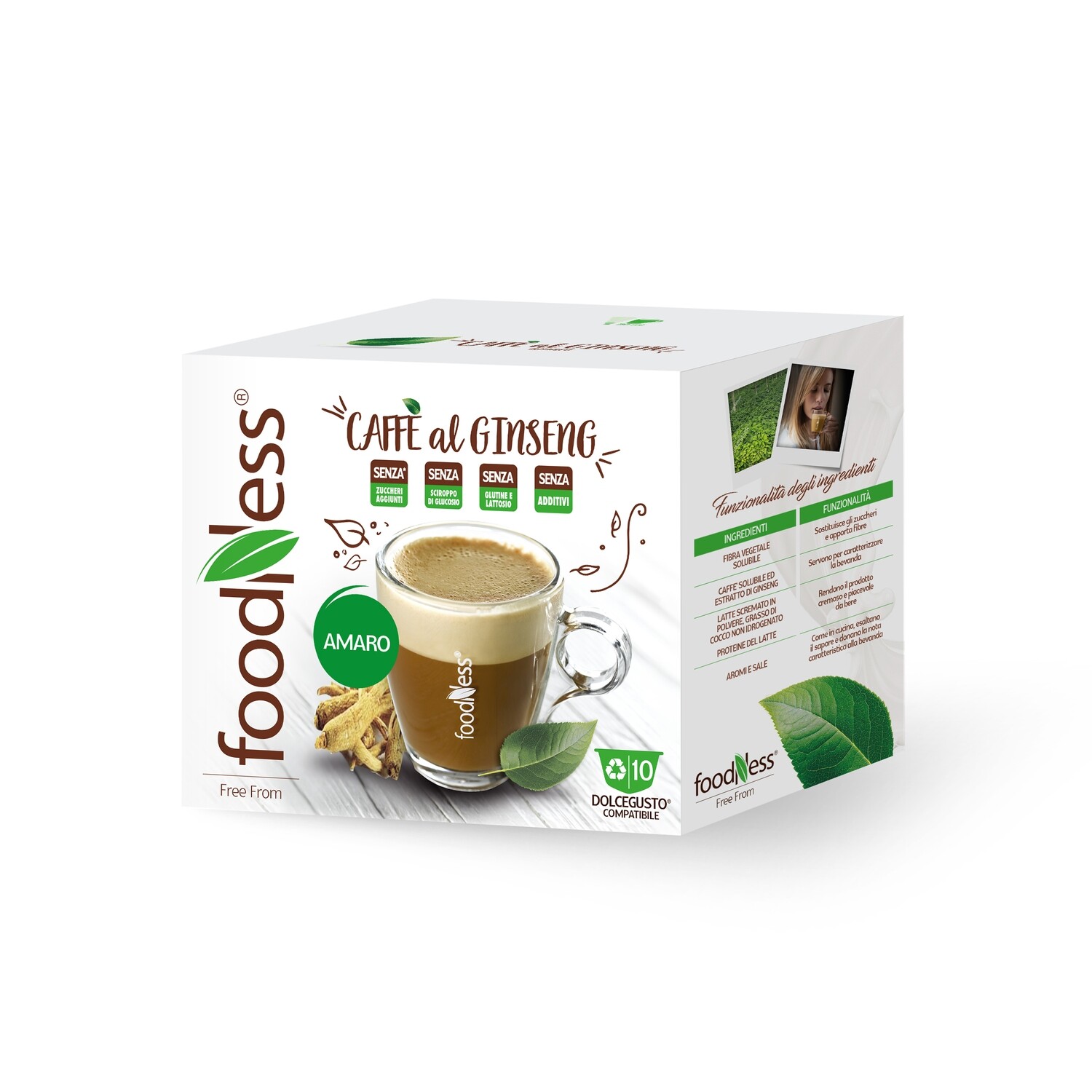 FoodNess Ginseng Amaro Compatibile A Modo Mio