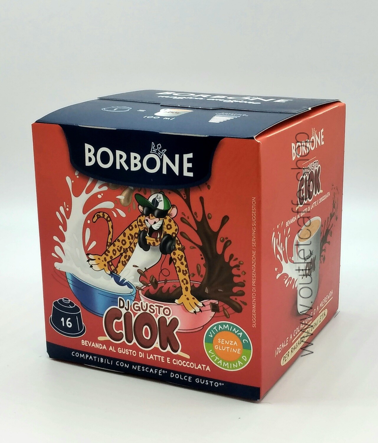 16 Capsule Caffè Borbone Gusto Dj Ciok Dolce Gusto