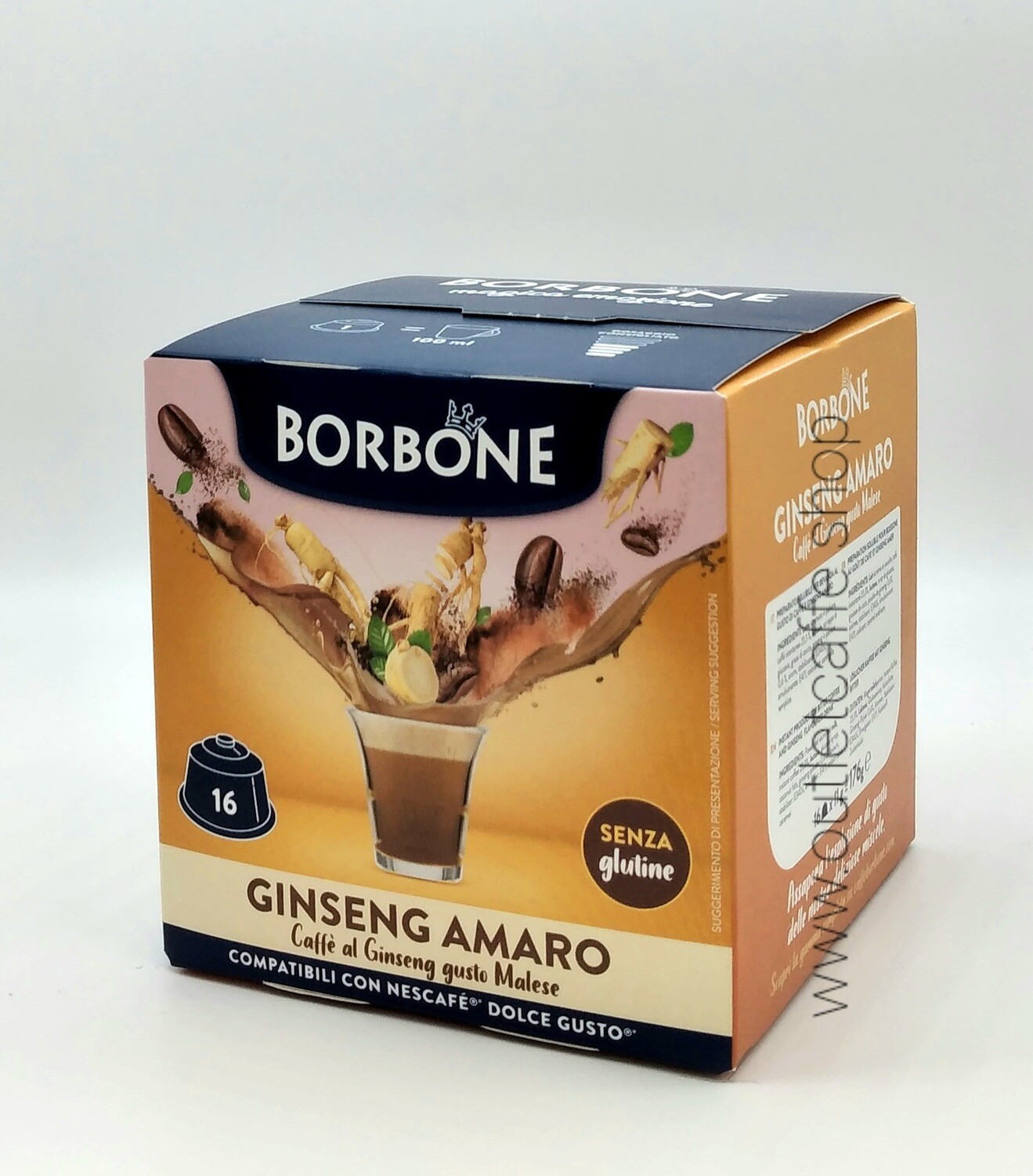 16 Capsule Ginseng Amaro Compatibili Dolce Gusto