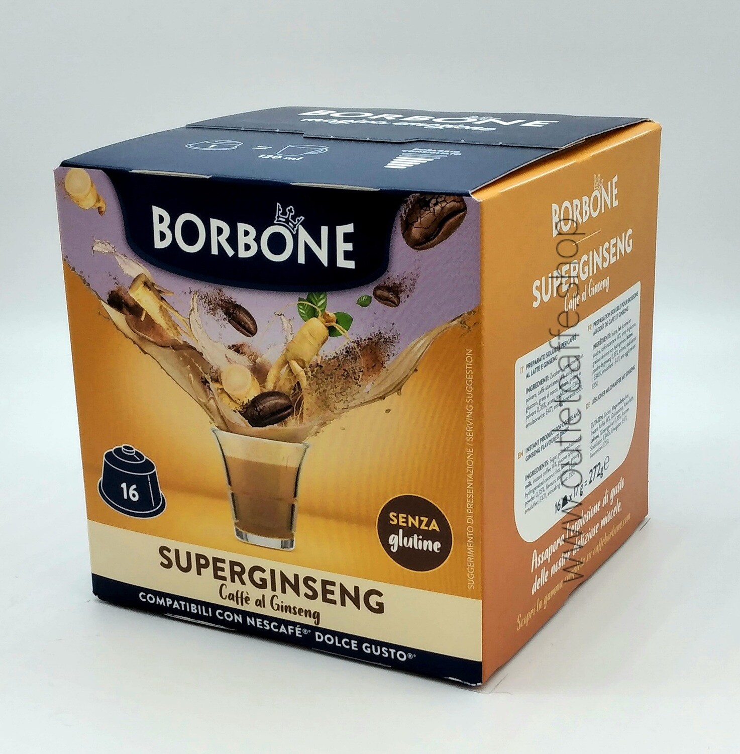 16 Capsule Caffè Borbone SuperGinseng Dolce Gusto