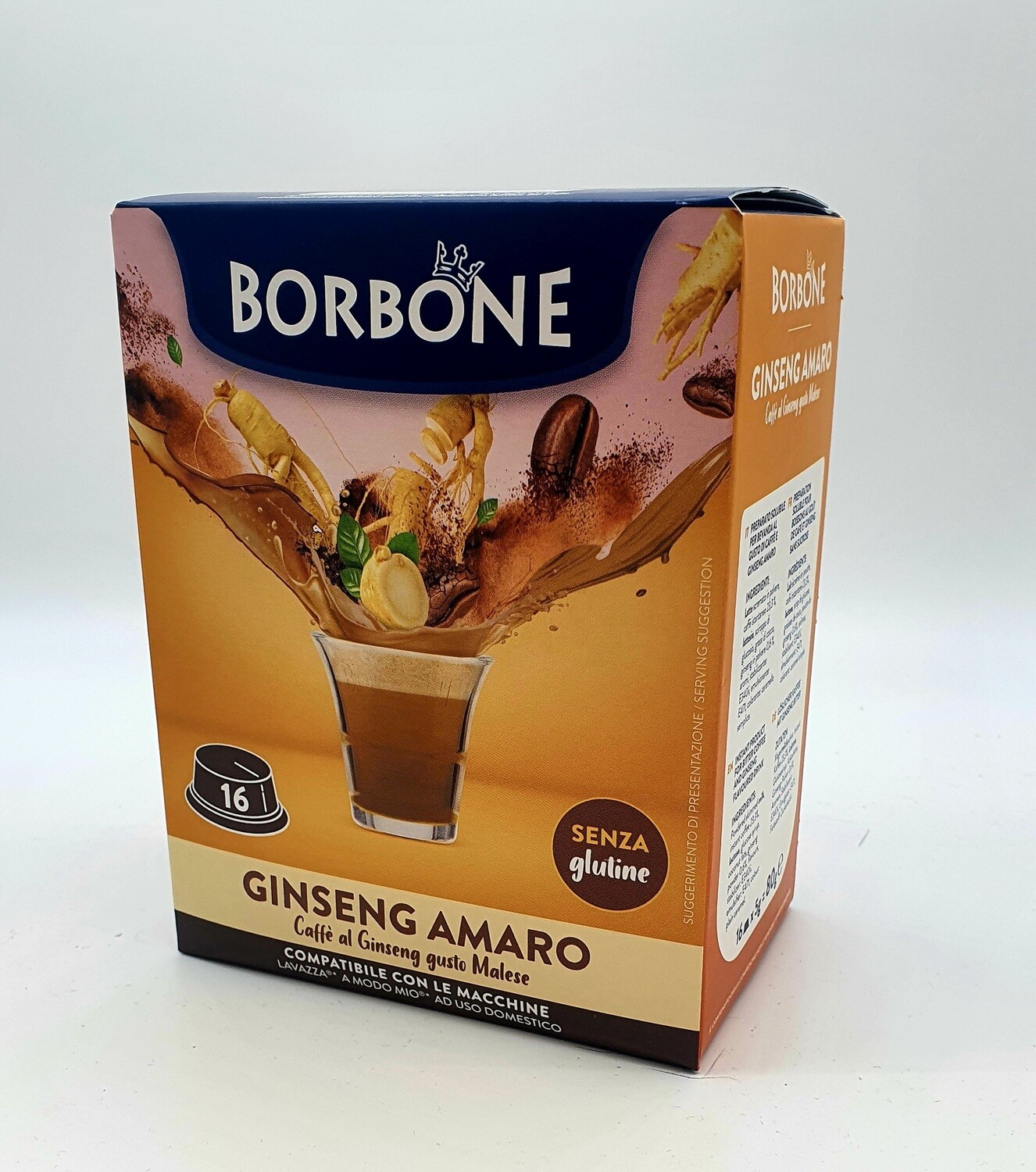 16 CAPSULE CAFFE' BORBONE GINSENG DOLCE GUSTO