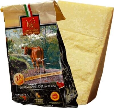 Kg 1 Formaggio Parmigiano Reggiano DOP Vacche Rosse Stagionato 24 Mesi